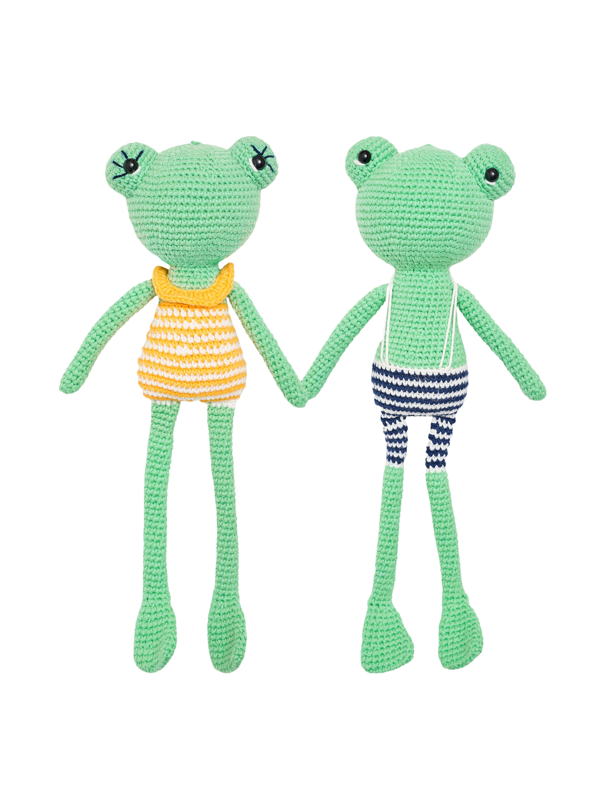 Hand Crochet Frog Set Plush Sevim Handmade
