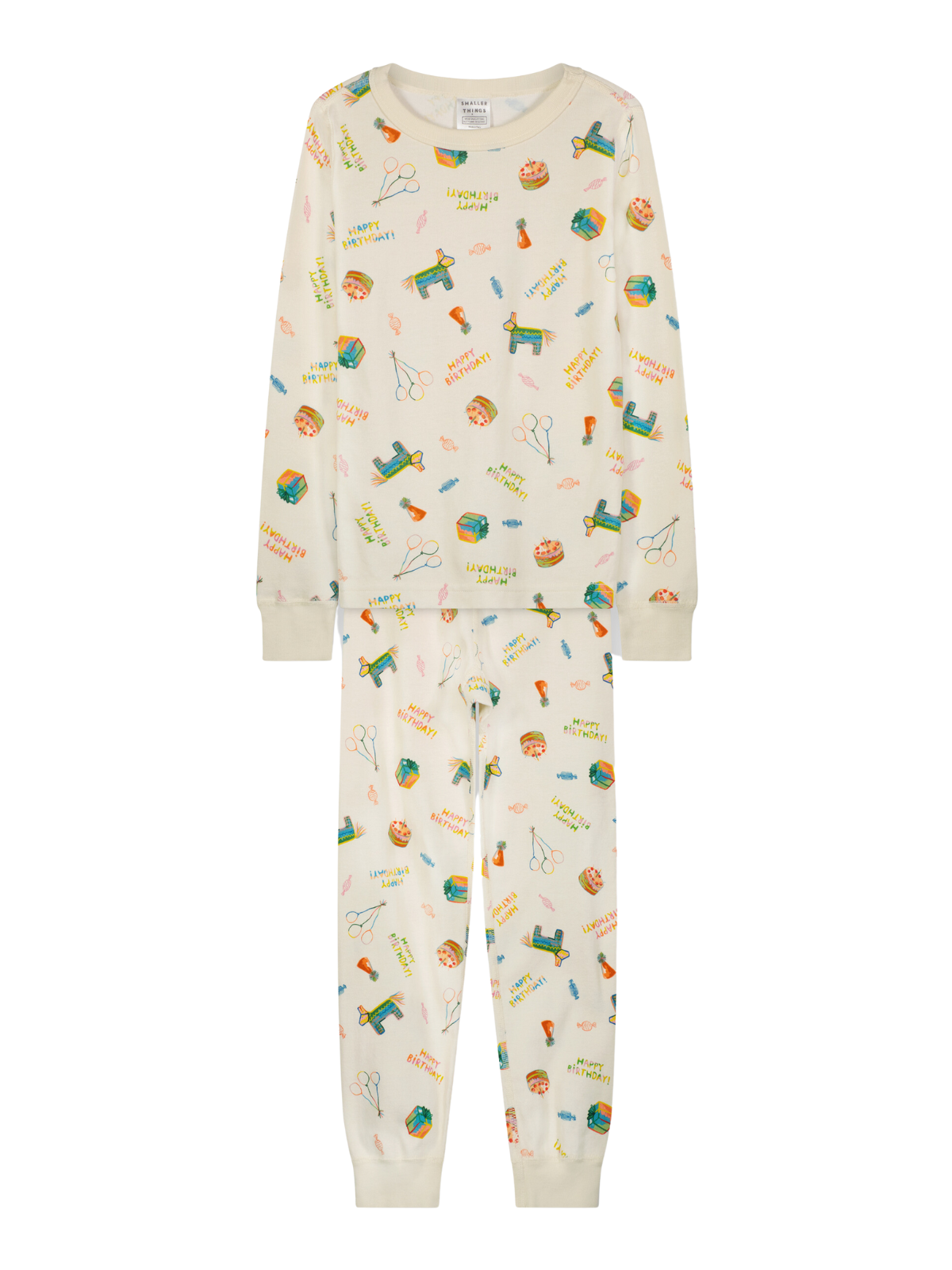 Happy Birthday PJ Set Pajamas Smaller Things Birthday Print 2