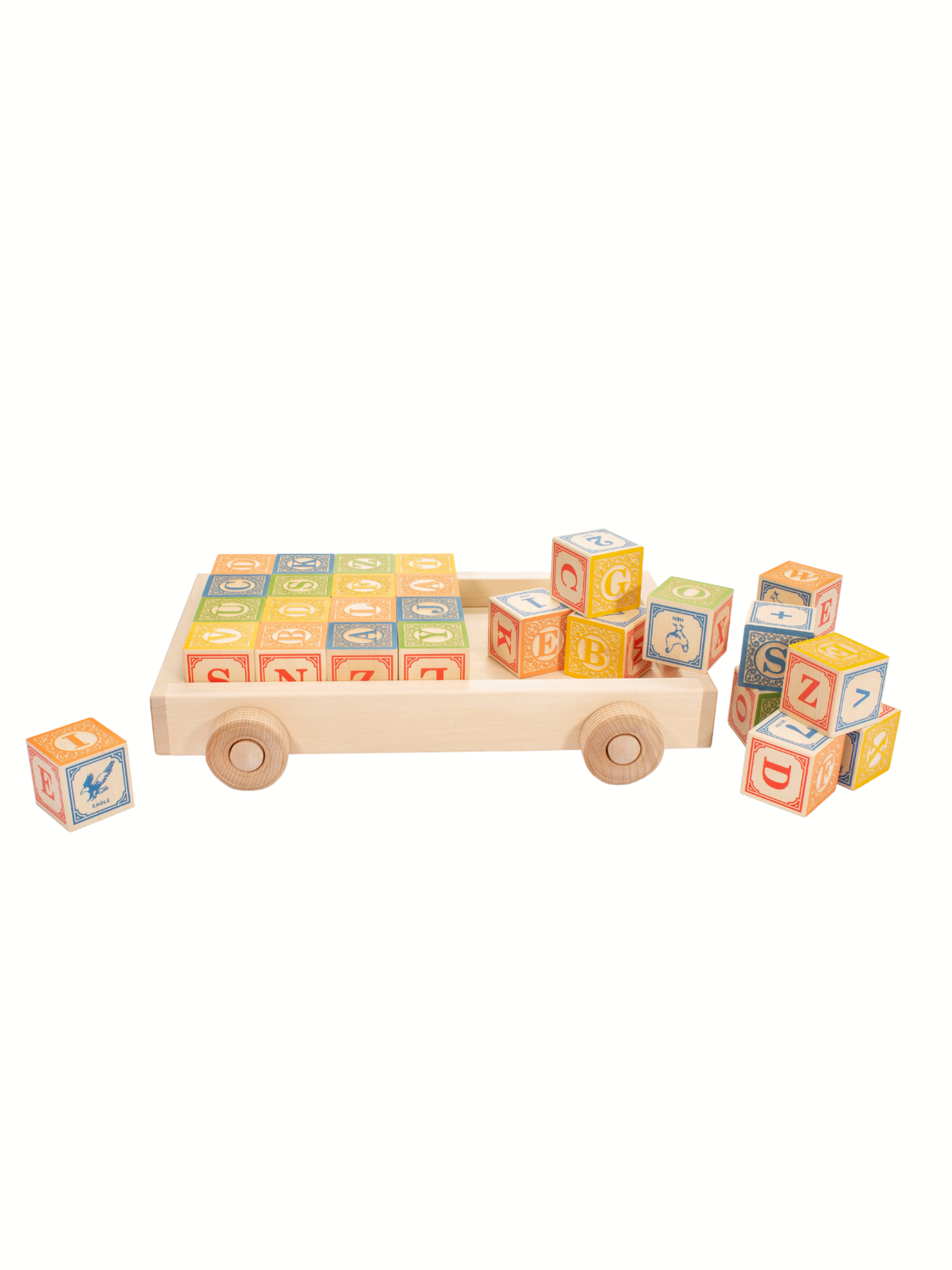 Classic ABC Blocks with Wagon Games & Puzzles Uncle Goose