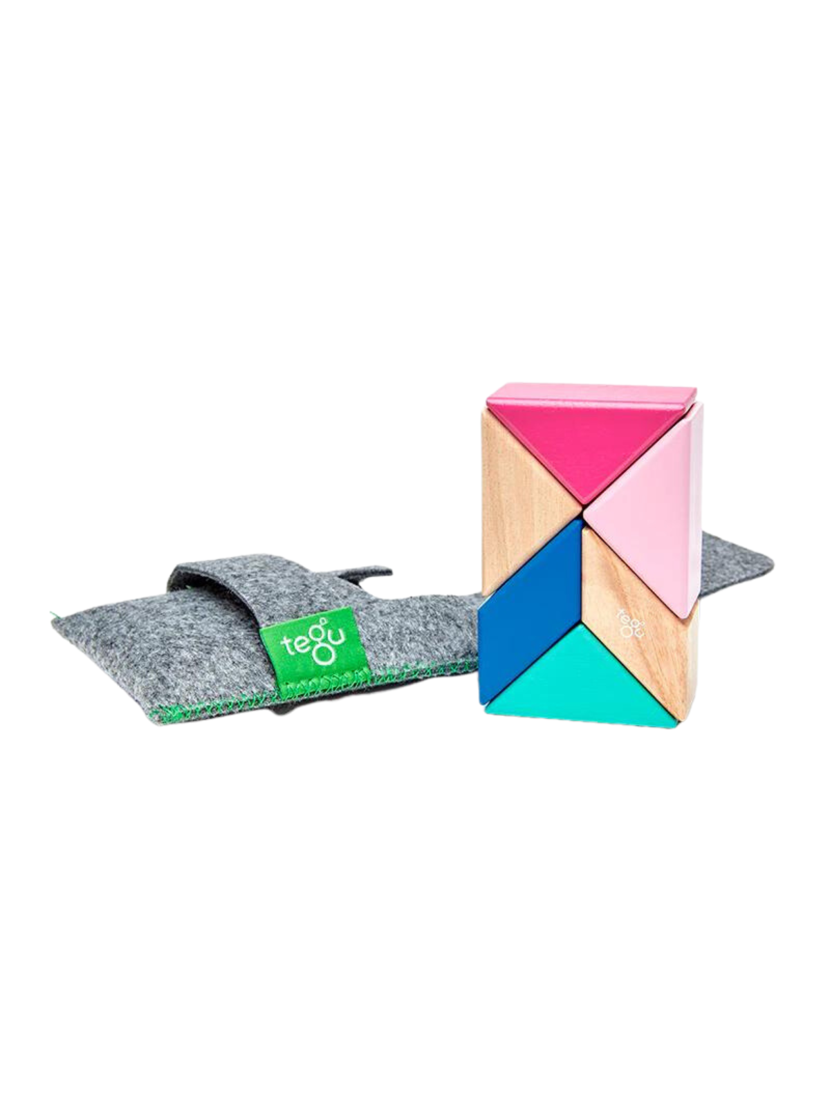 Pocket Pouch Prism - Magnetic Wooden Block Set Games & Puzzles Tegu Blossom