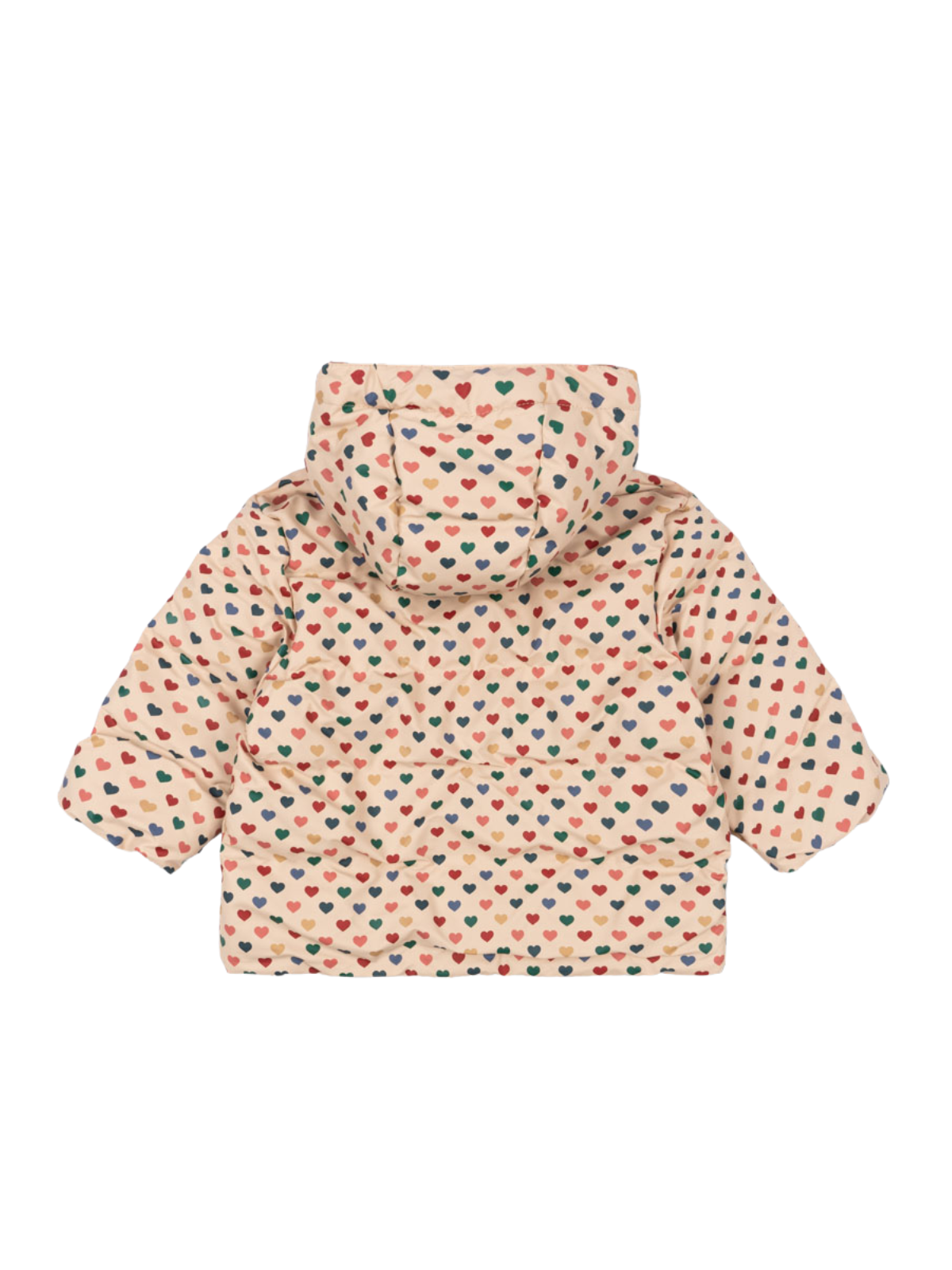 Ace Heart Print Puffer Coat Outerwear Konges Sløjd