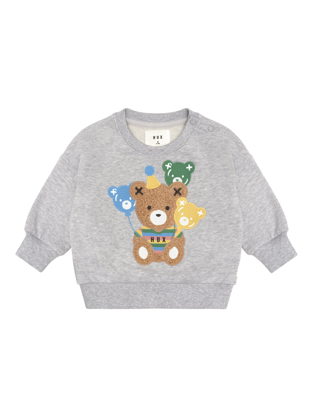 Party Hux Sweatshirt Sweatshirts Huxbaby Gray Marle 1Y