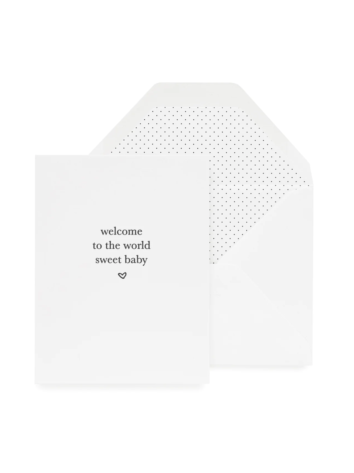 Welcome Sweet Baby Card Cards Sugar Paper