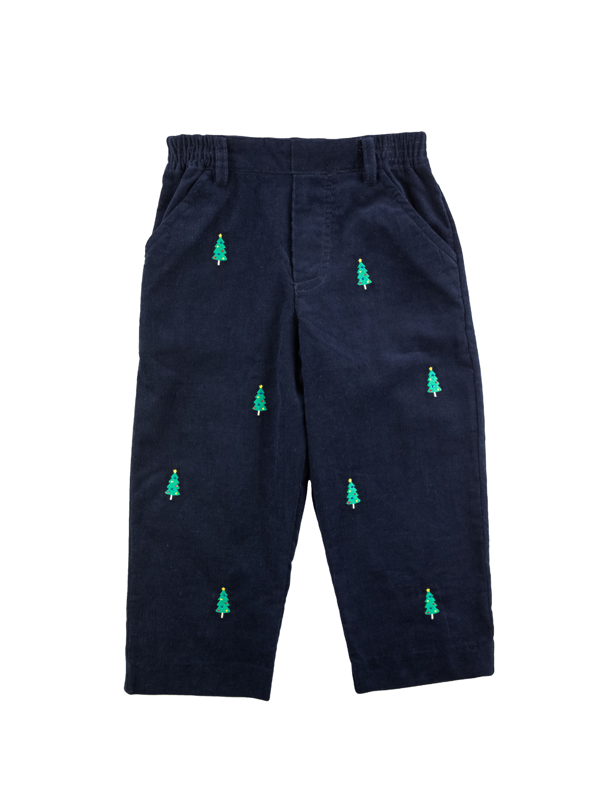 Christmas Tree Embroidered Corduroy Pants Pants Florence Eiseman