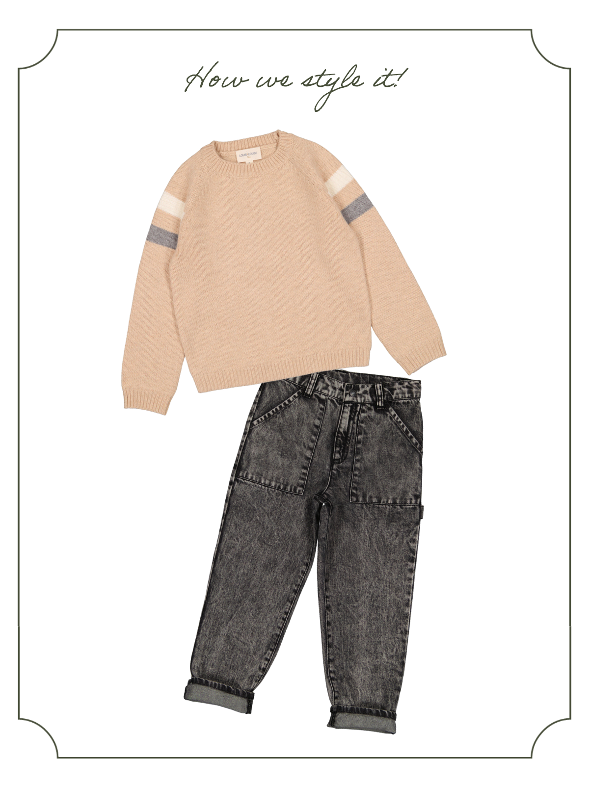 Raphie Denim Trousers Pants Louis Louise