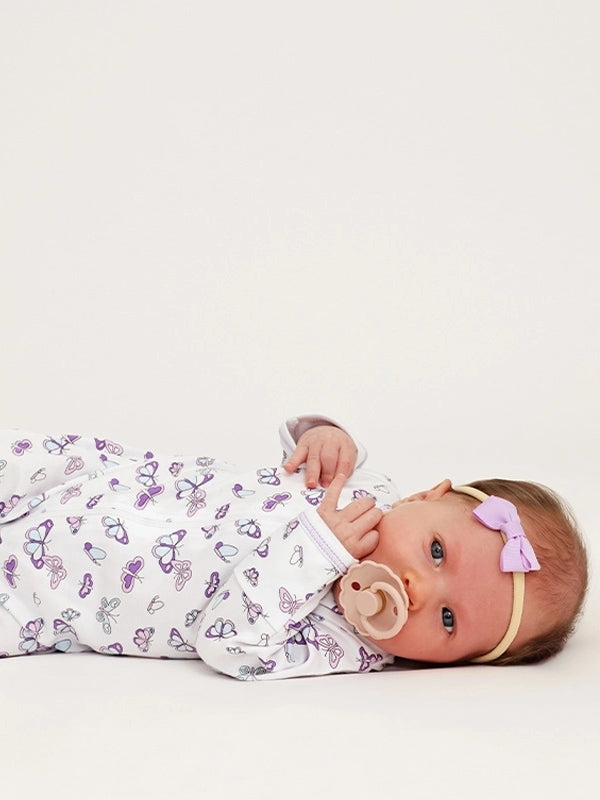 Butterflies Zipper Footie Pajamas Baby Noomie