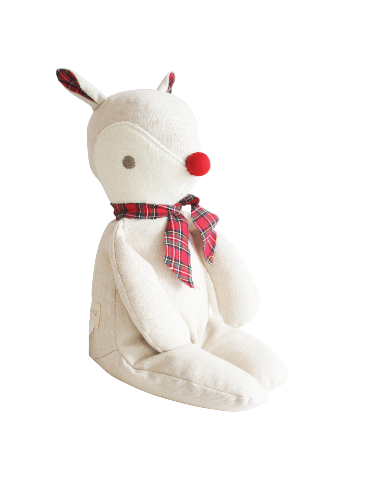 Baby Rudolph Linen Tartan Plush Alimrose