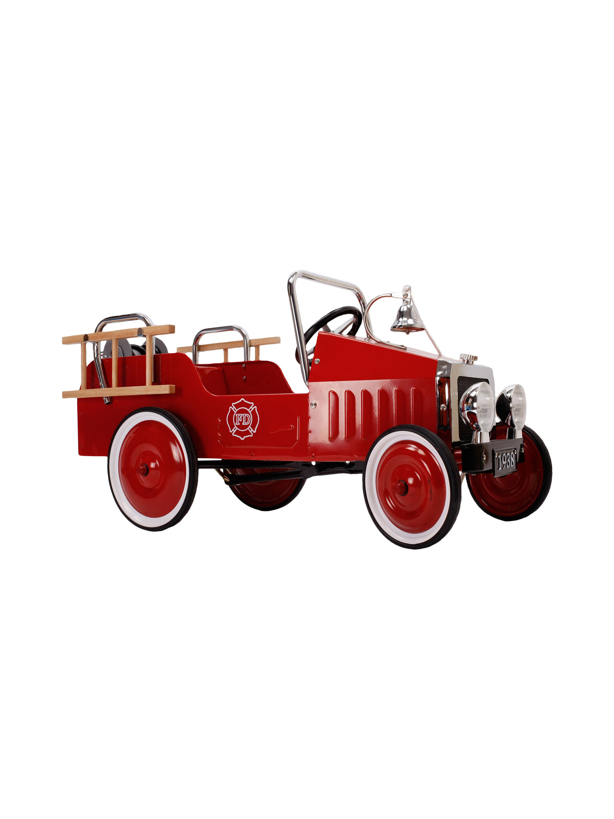 Ride-On Fireman Pedal Car Outdoor Play Baghera
