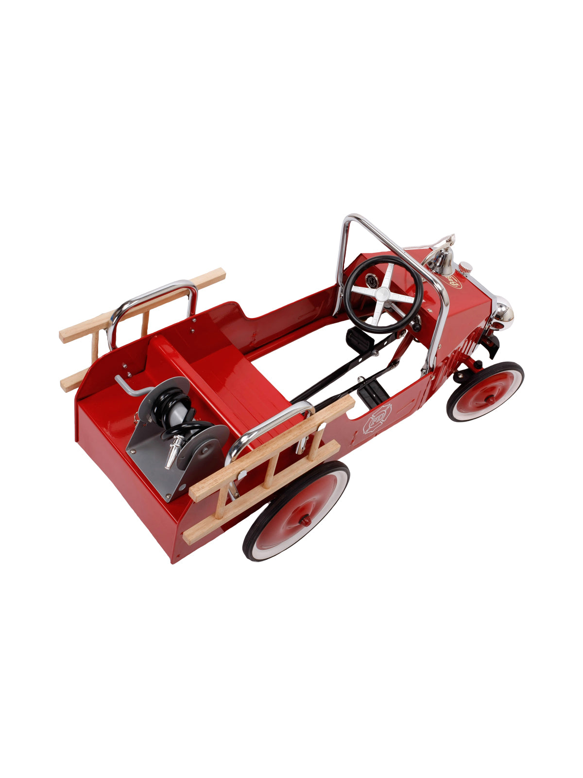 Ride-On Fireman Pedal Car Outdoor Play Baghera