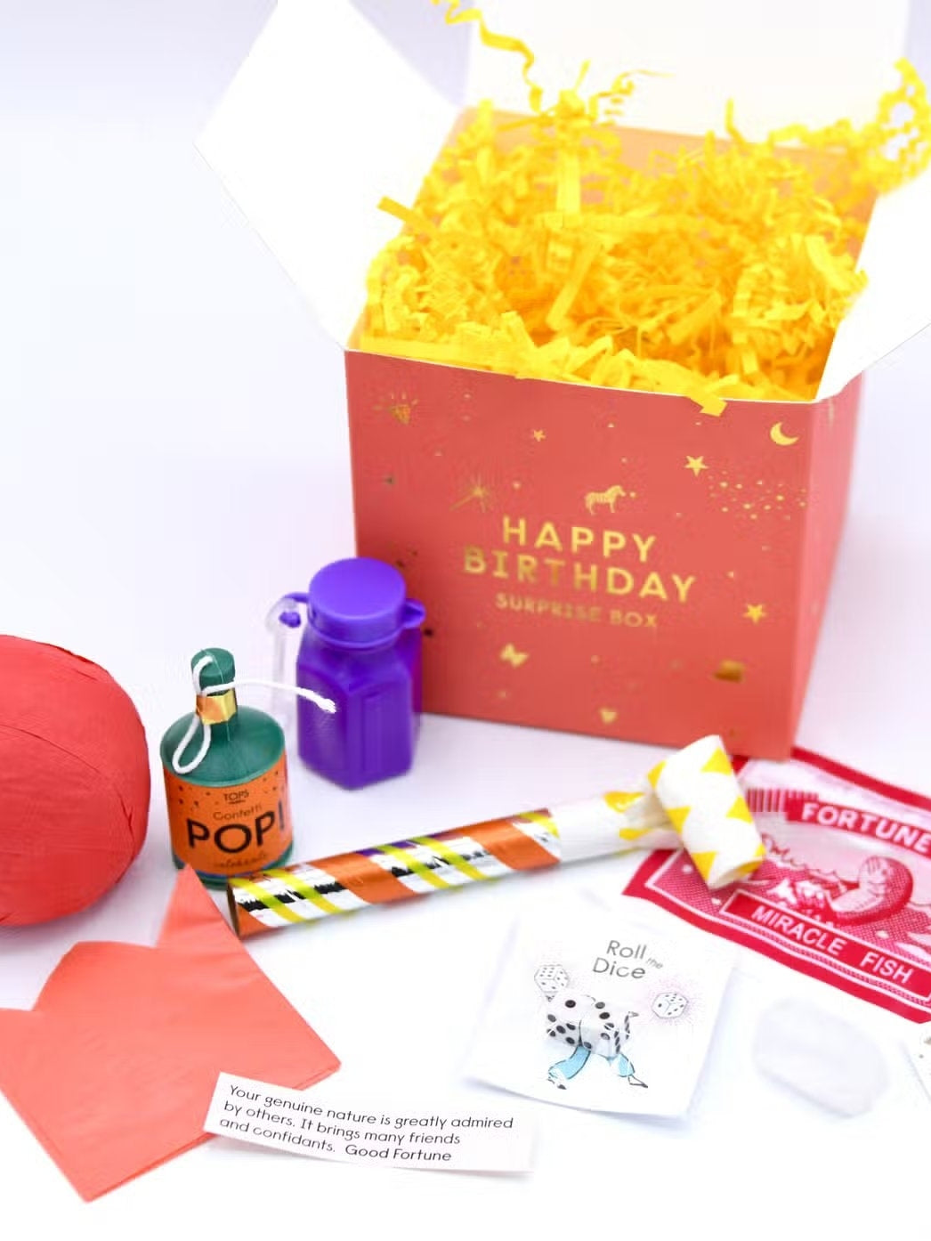 Birthday in a Box Party Supplies Tops Malibu Orange