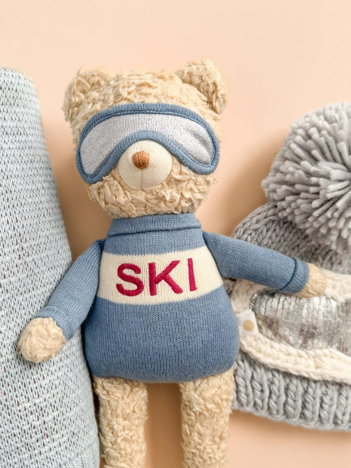 Benjamin Ski Bear Plush Blueberry Hill