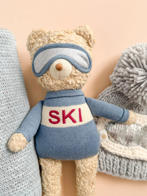 Benjamin Ski Bear Plush Blueberry Hill