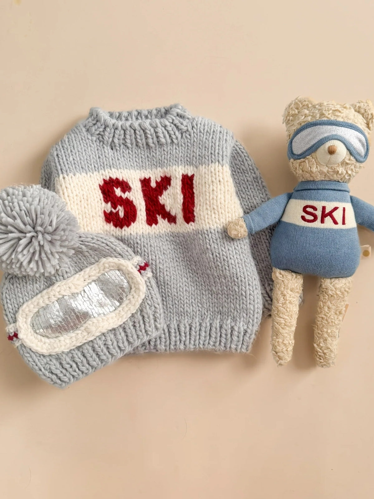 Benjamin Ski Bear Plush Blueberry Hill