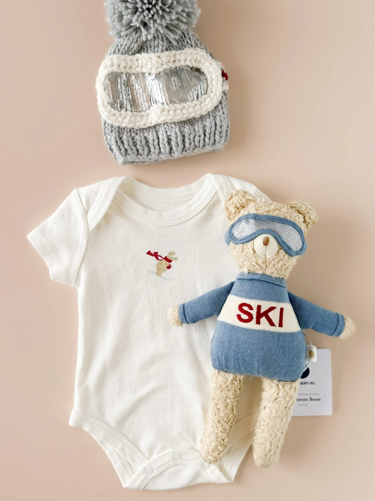 Benjamin Ski Bear Plush Blueberry Hill