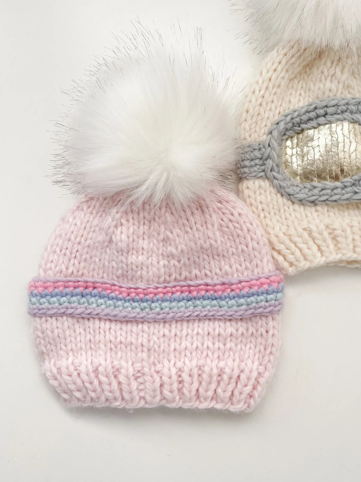 Pink Ski Goggle Hat Hats Blueberry Hill