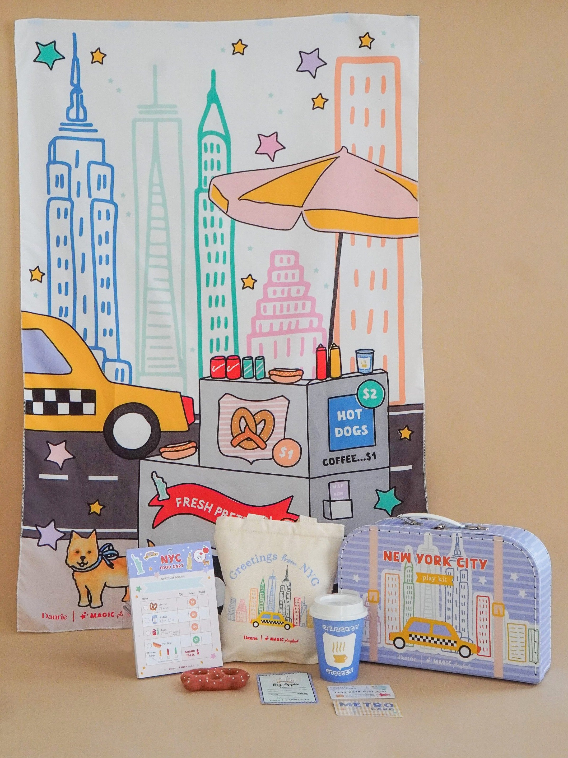 New York City Play Kit Pretend Play Magic Playbook x Danrie