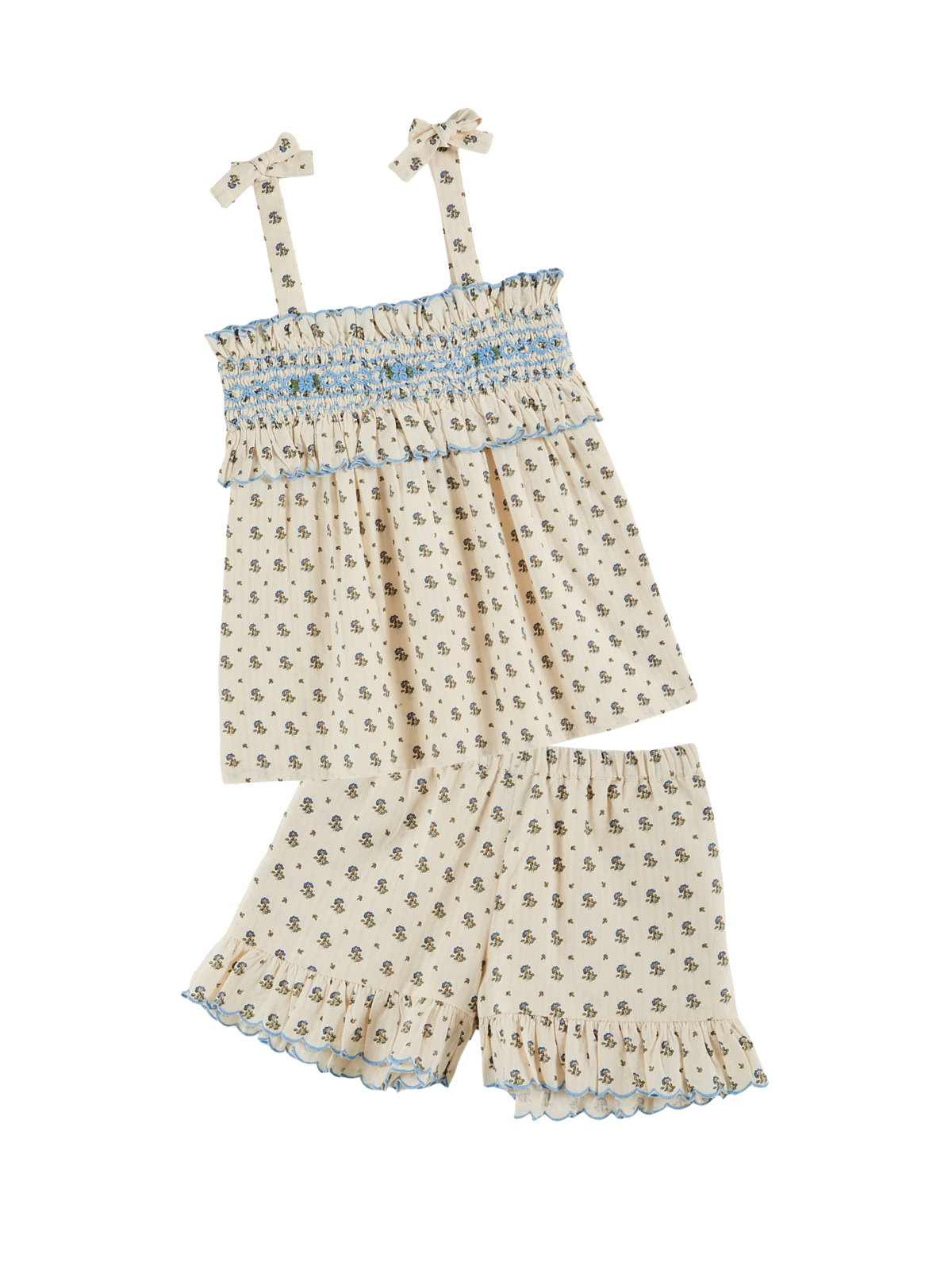 apolina Iris smock picninc check 9-11Y