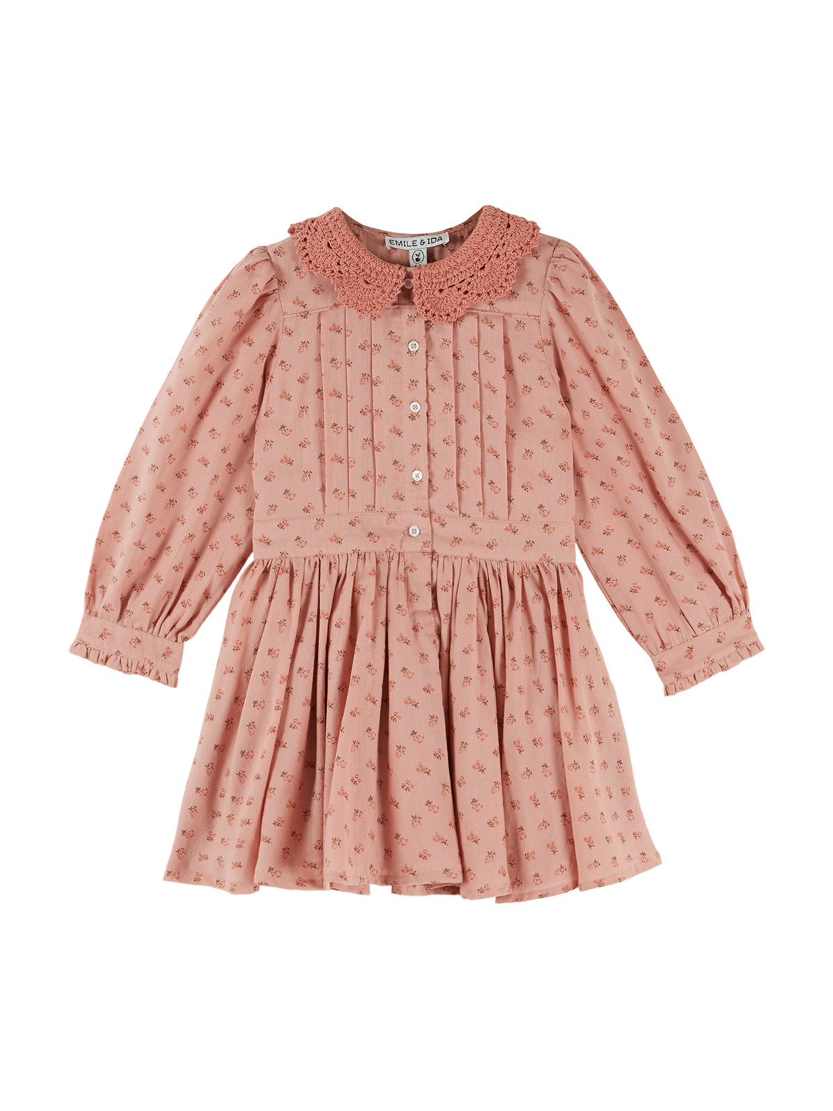 Rosebud Crochet Collar Dress