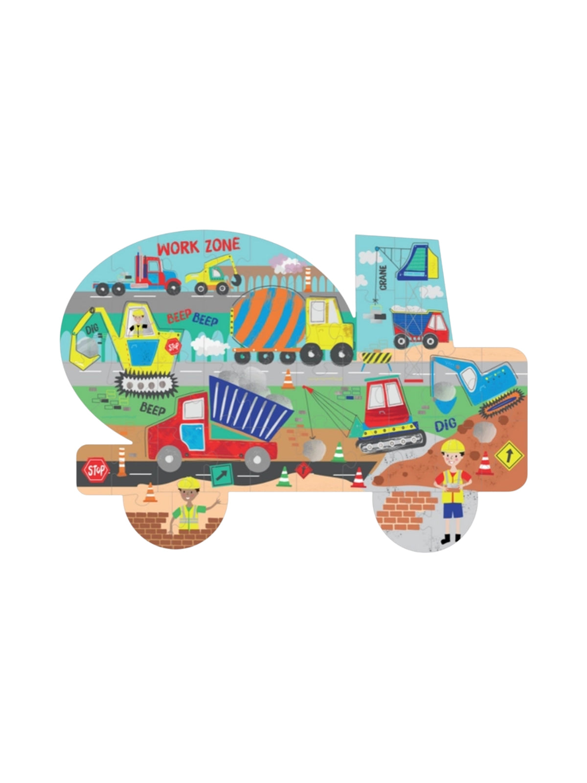 Construction 40 Pc Puzzle Games & Puzzles Floss and Rock