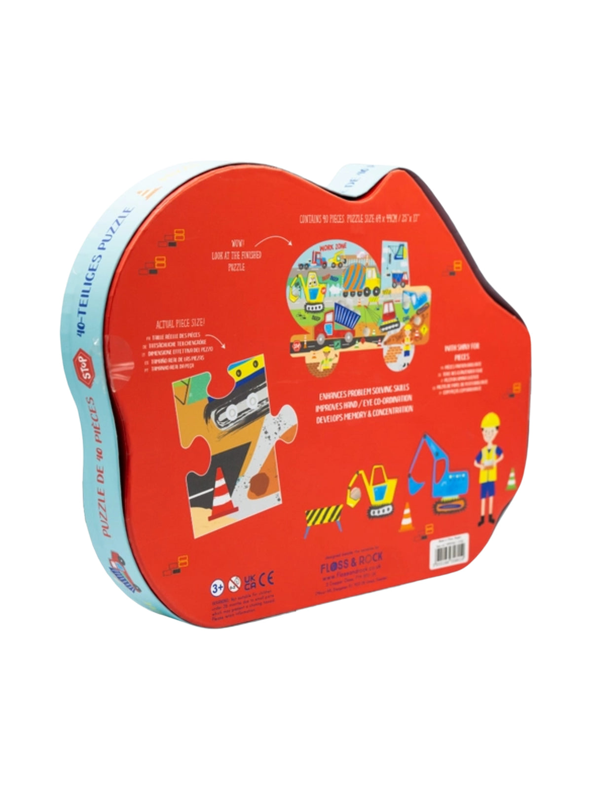 Construction 40 Pc Puzzle Games & Puzzles Floss and Rock