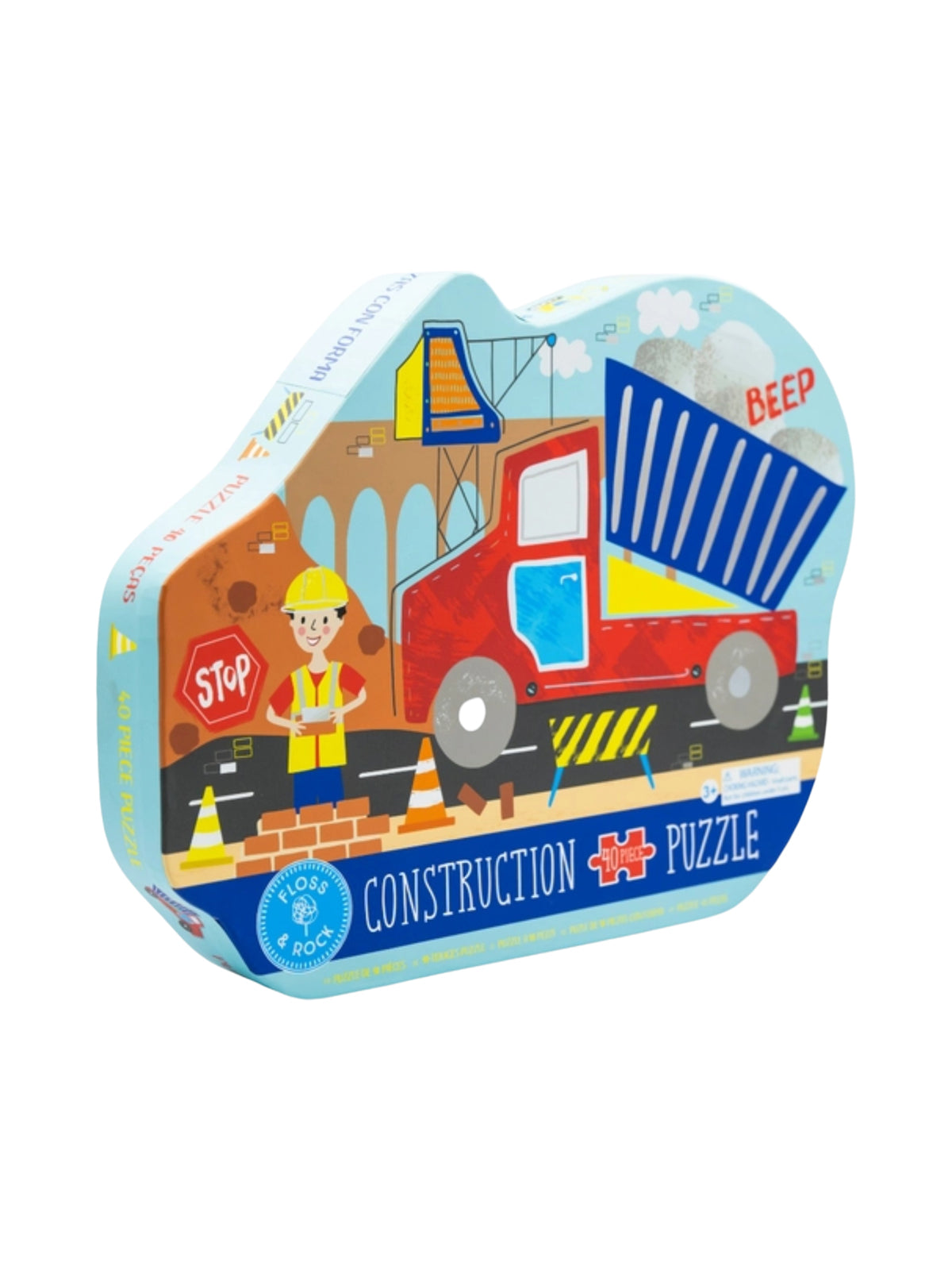 Construction 40 Pc Puzzle Games & Puzzles Floss and Rock
