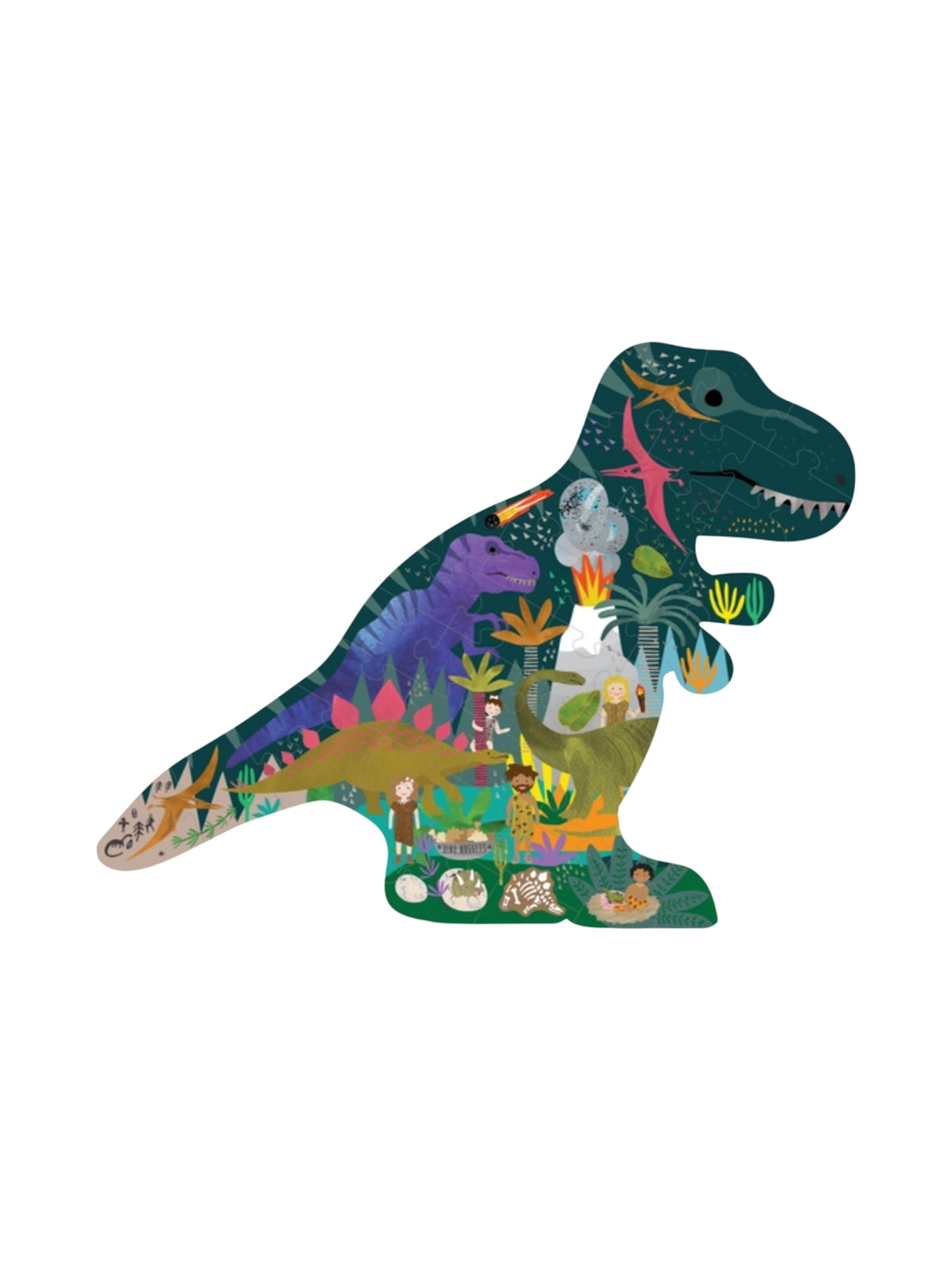 Dino 40 Pc Puzzle Games & Puzzles Floss and Rock