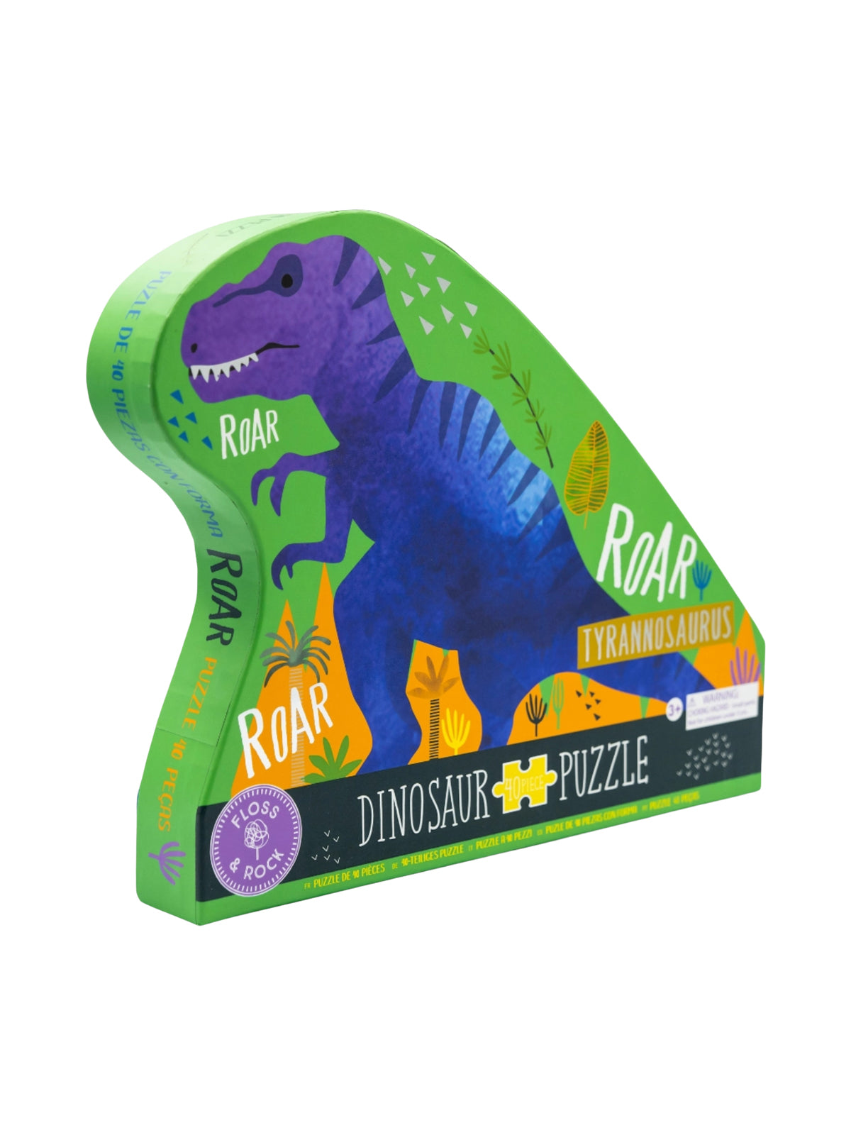 Dino 40 Pc Puzzle Games & Puzzles Floss and Rock
