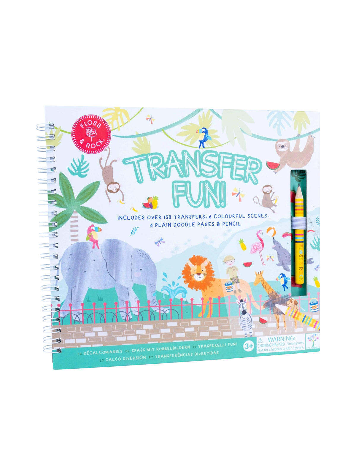 Jungle Transfer Fun Arts & Crafts Floss and Rock
