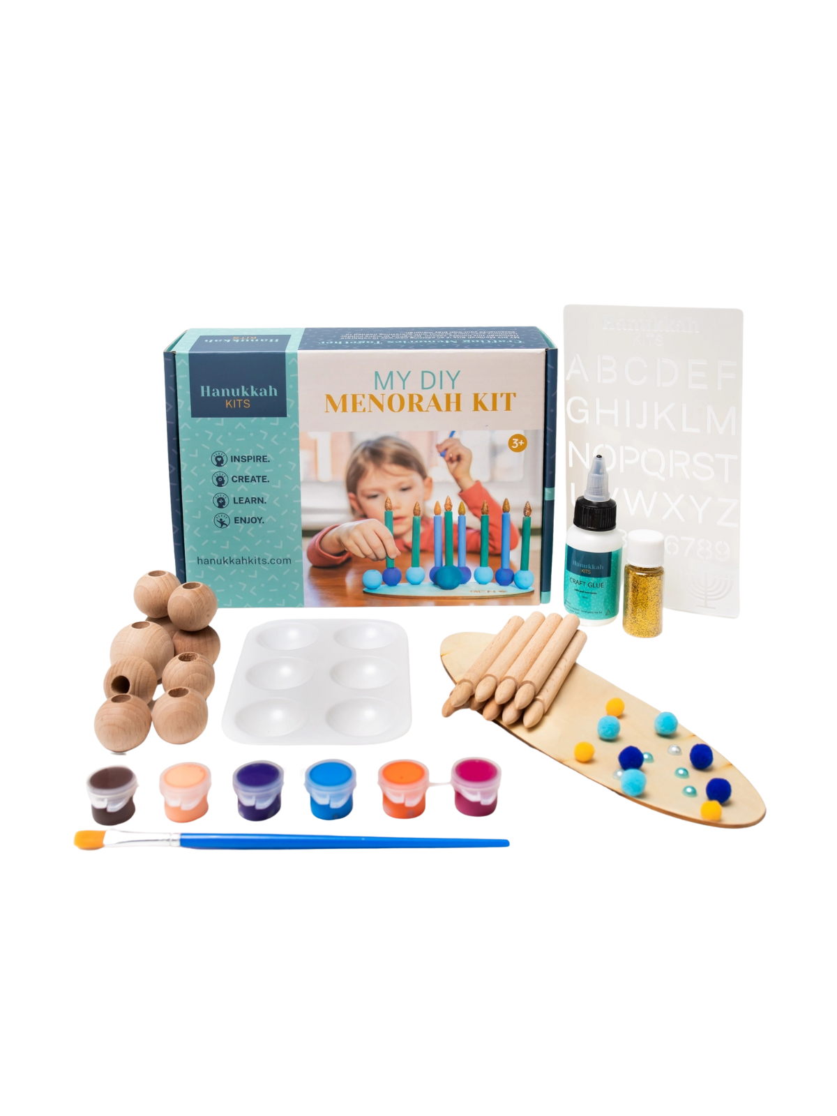 My DIY Hanukkah Menorah Kit Arts & Crafts Hanukkah Kits