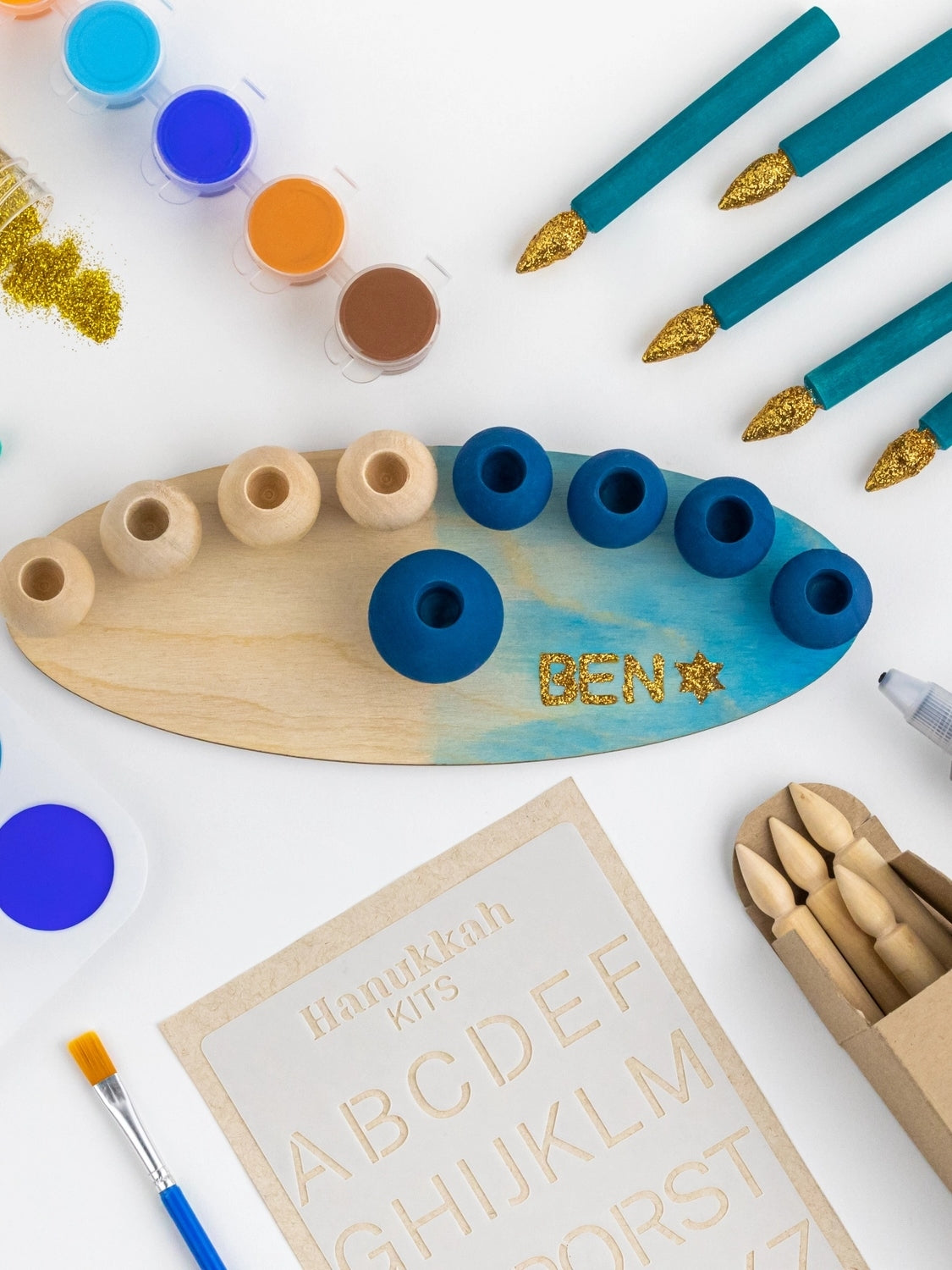My DIY Hanukkah Menorah Kit Arts & Crafts Hanukkah Kits