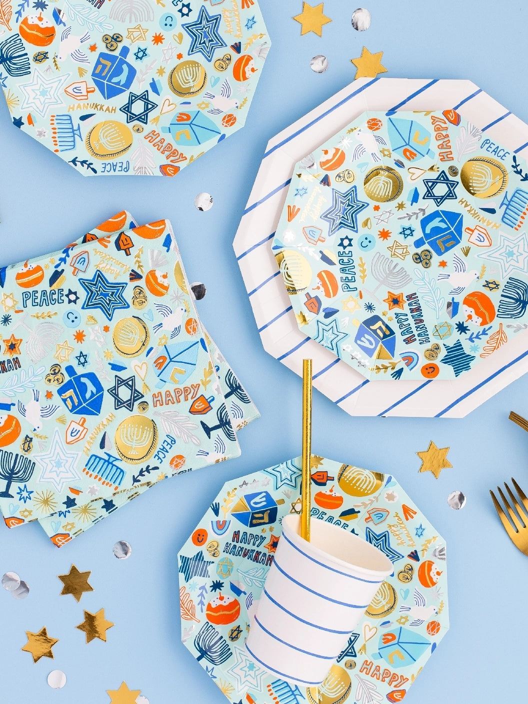 Hanukkah Party Pack Party Supplies Jollity & Co. + Daydream Society