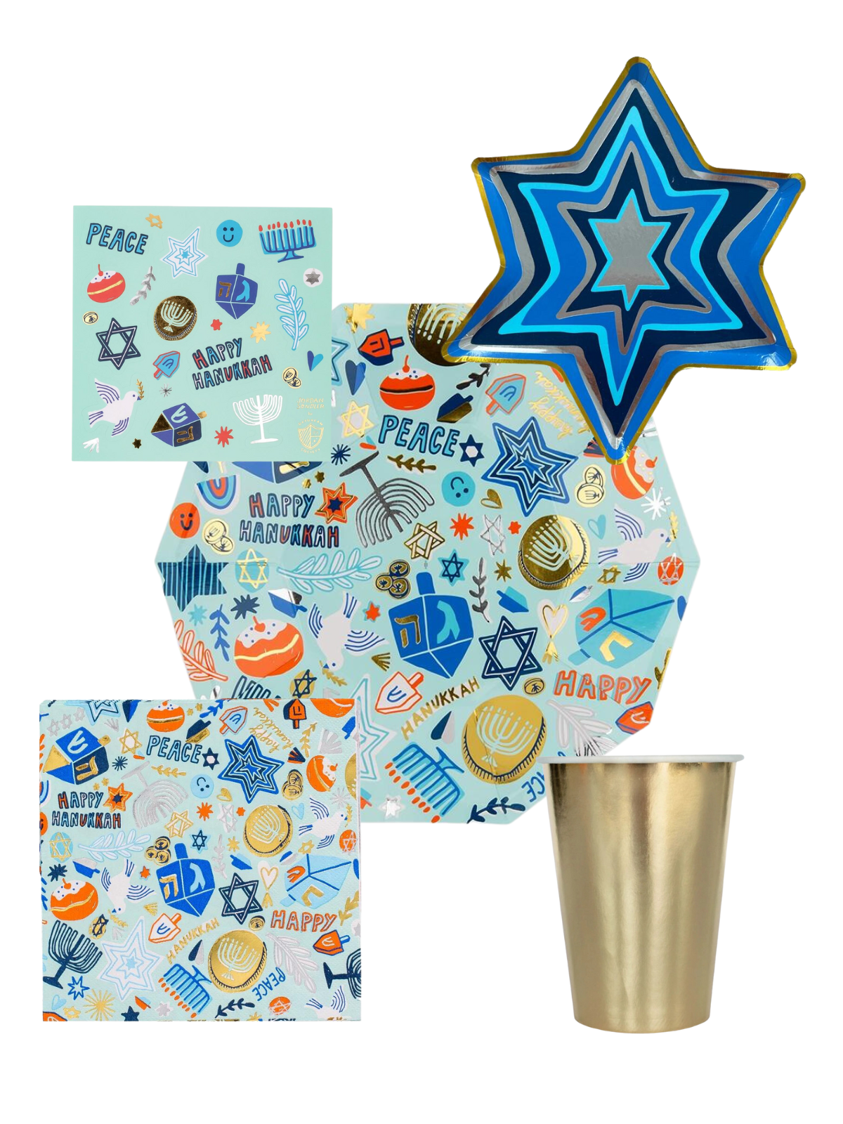 Hanukkah Party Pack Party Supplies Jollity & Co. + Daydream Society