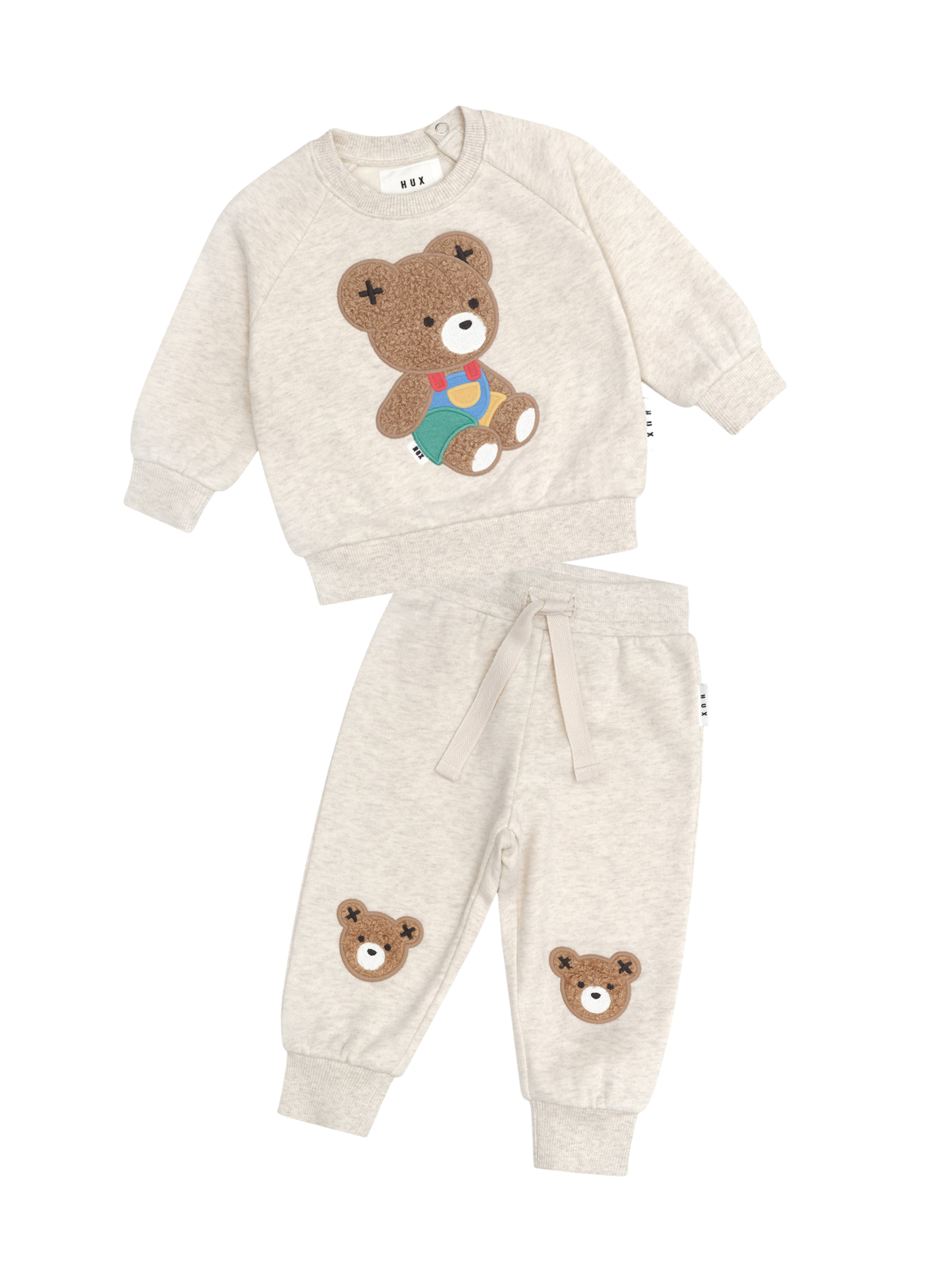 Hux Bear Set Sets Huxbaby Oat Marle 6-12M