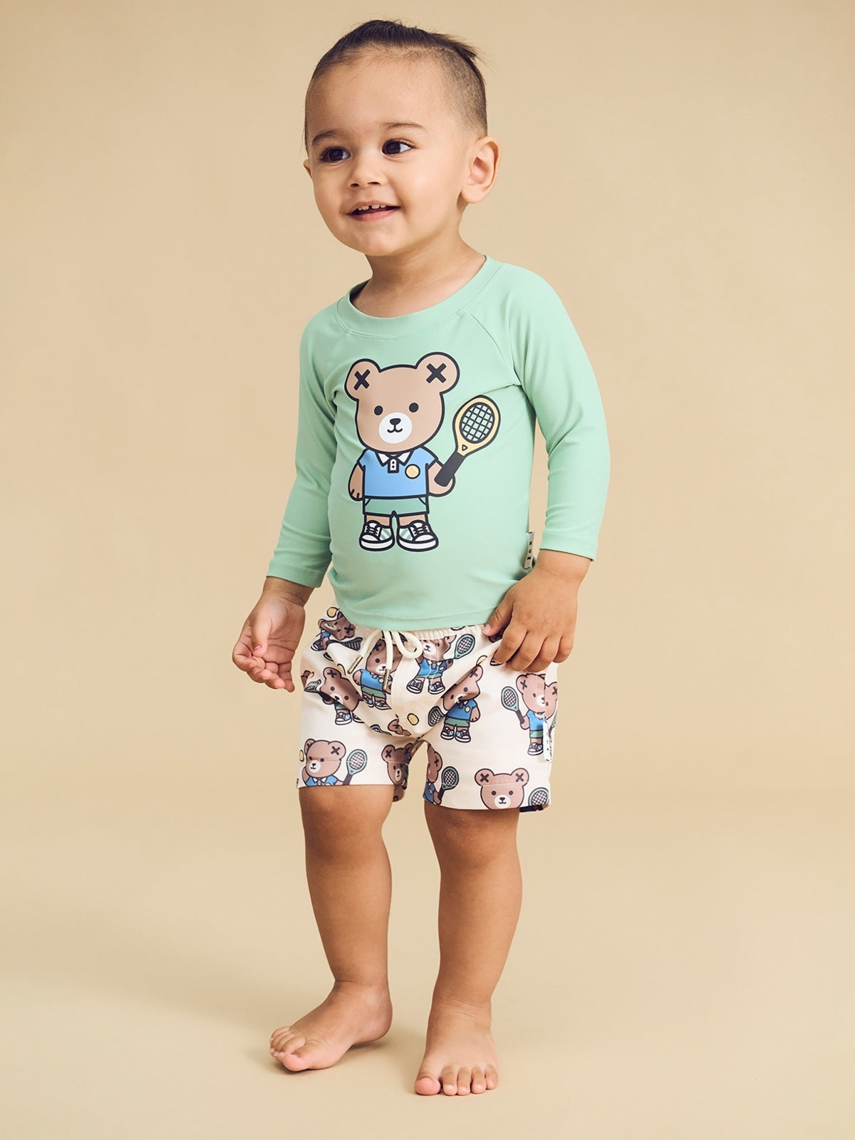 Tennis Bear Swim Set Swim Huxbaby