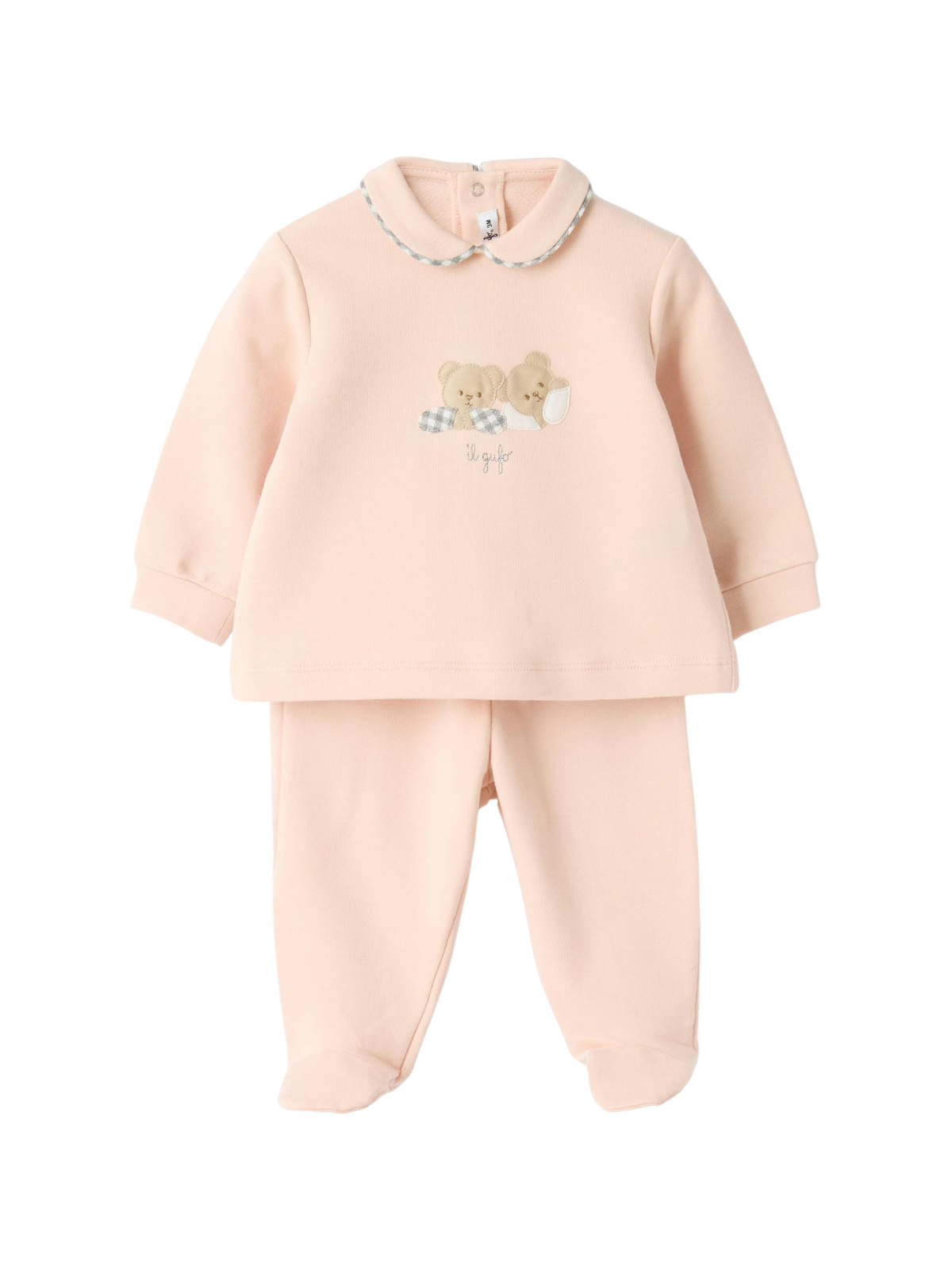 Pink Baby Set with Bears Sets Il Gufo Smoothie Pink 1M