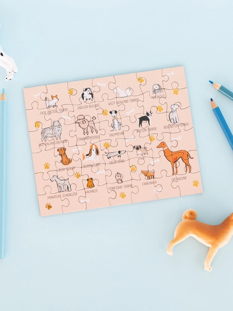Bow Wow Breeds Mini Puzzle Party Supplies Jollity & Co. + Daydream Society