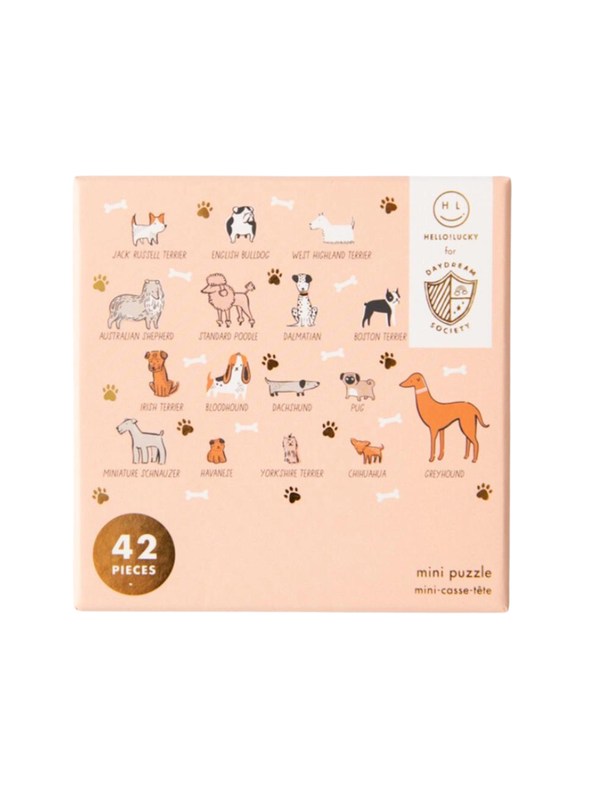Bow Wow Breeds Mini Puzzle Party Supplies Jollity & Co. + Daydream Society
