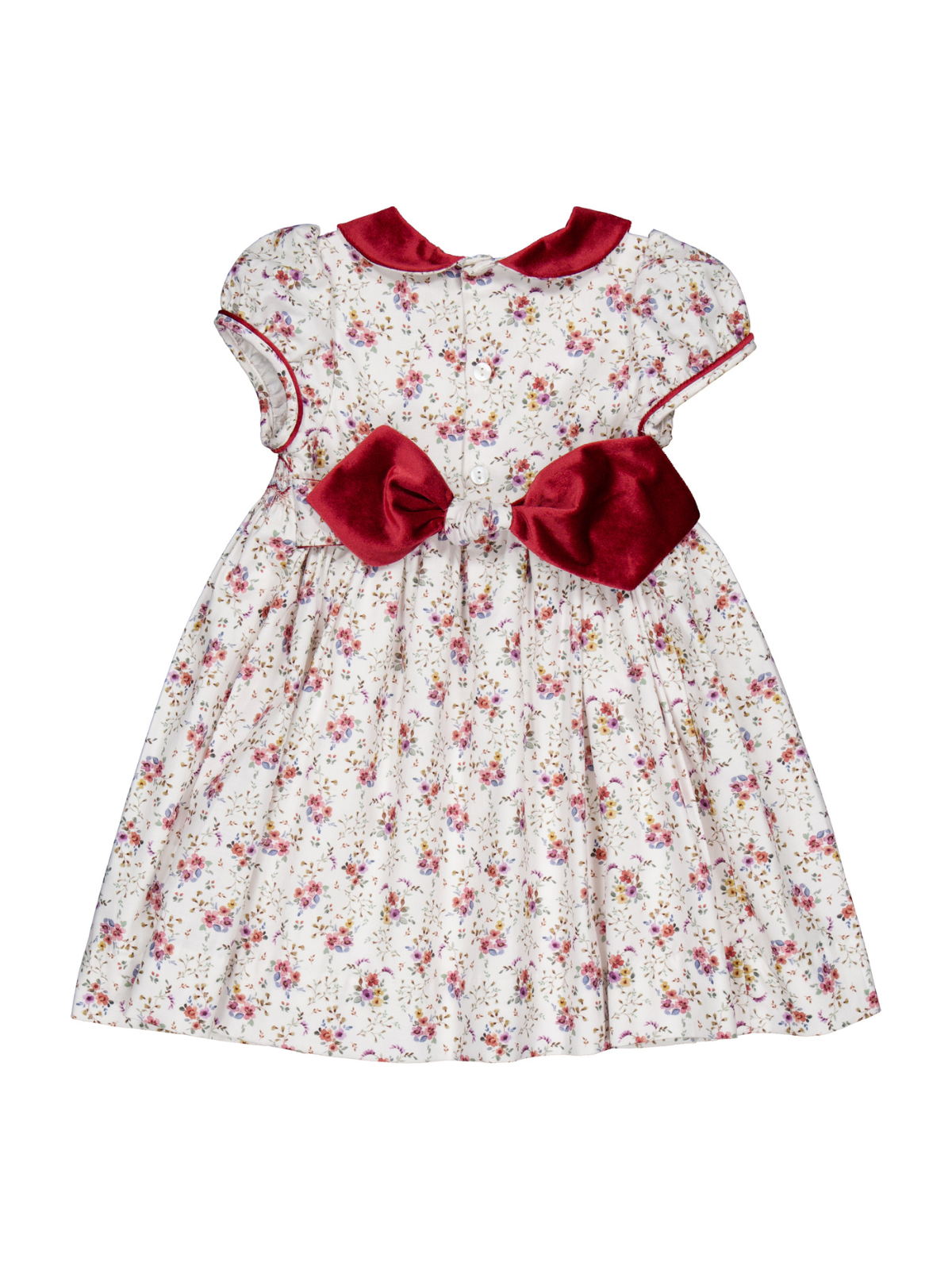 Rison Winter Bouquet Smocked Dress Dresses Kidiwi