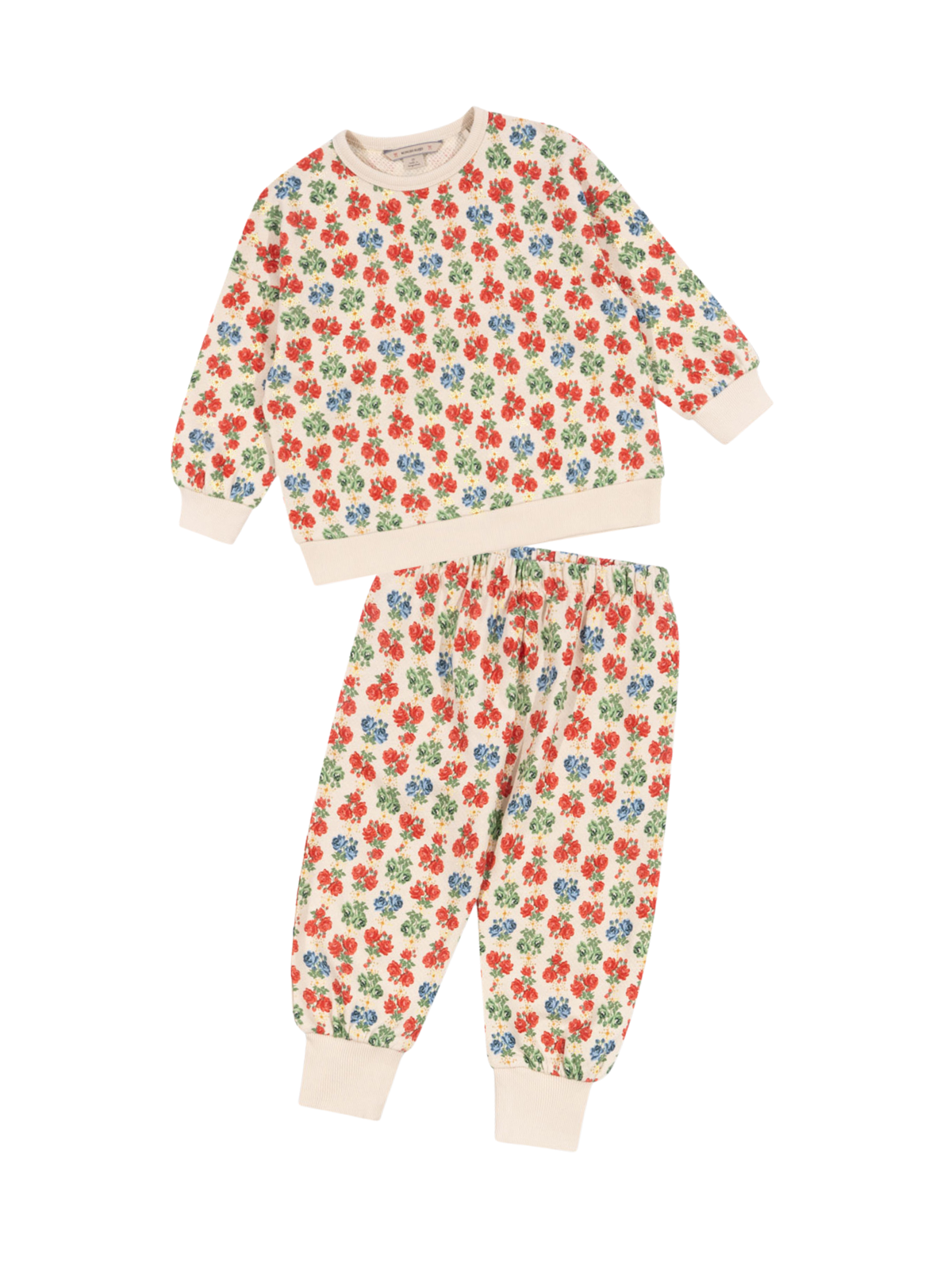 Loupy Lou Floral Sweat Set Sets Konges Sløjd Lumina Print 2Y