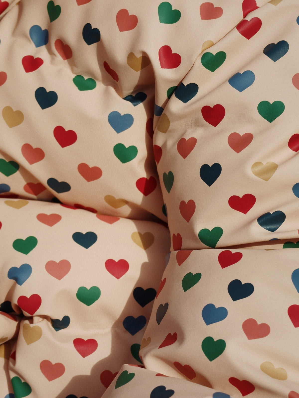 Ace Heart Print Puffer Coat Outerwear Konges Sløjd