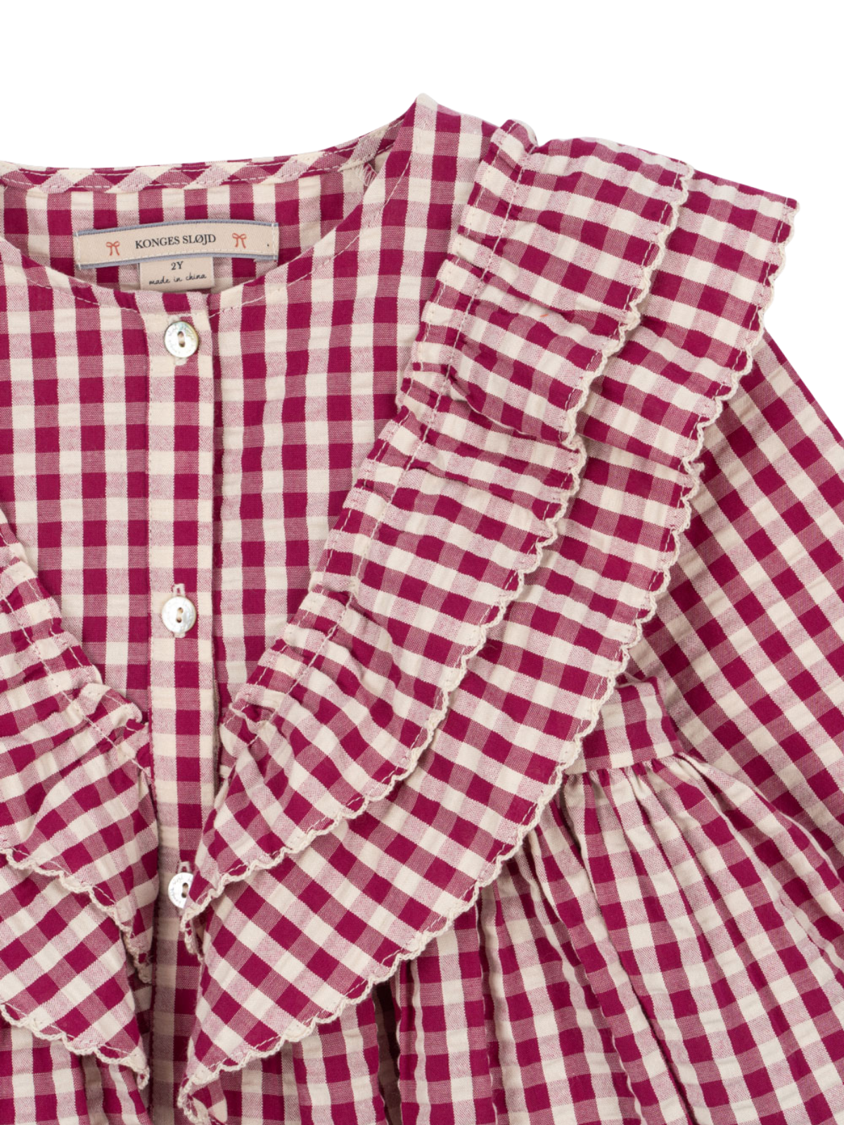 Kim Gingham Frill Dress Dresses Konges Sløjd