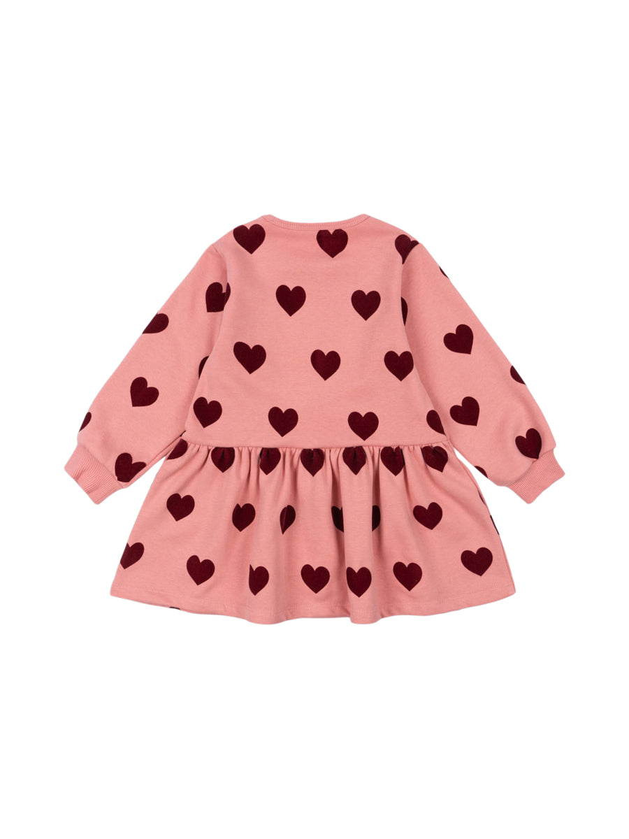 Lou Dress with Velvet Hearts Dresses Konges Sløjd