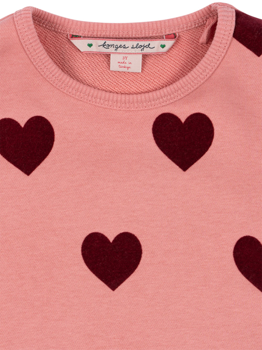 Lou Dress with Velvet Hearts Dresses Konges Sløjd
