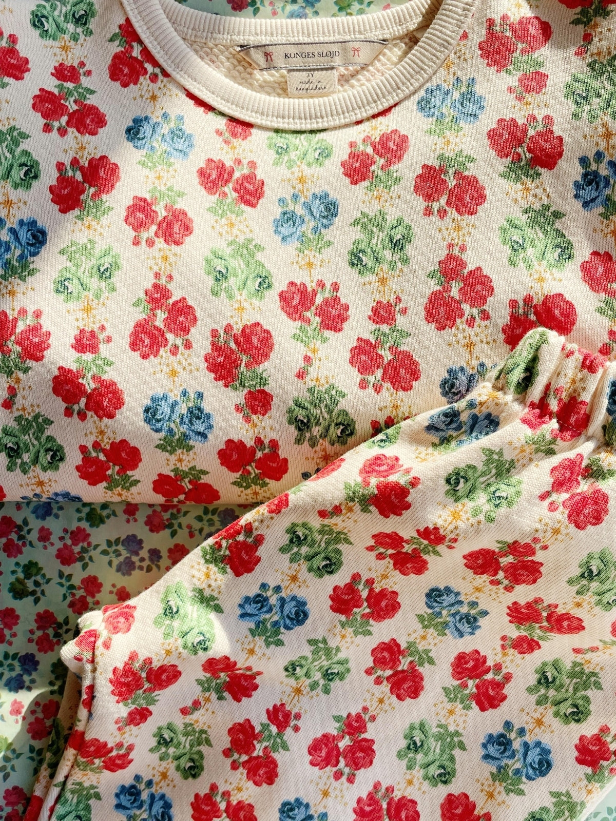 Loupy Lou Floral Sweat Set Sets Konges Sløjd