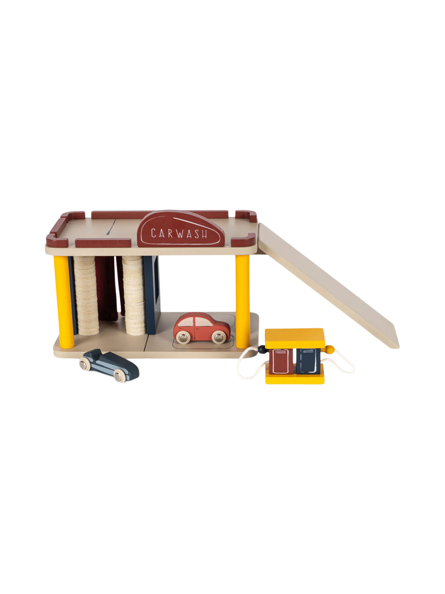 Wooden Car Wash Toy Pretend Play Konges Sløjd