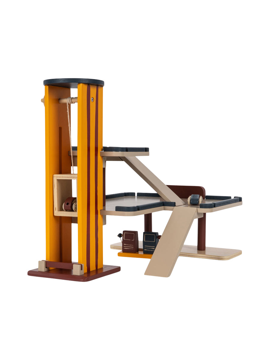 Wooden Garage Toy Pretend Play Konges Sløjd