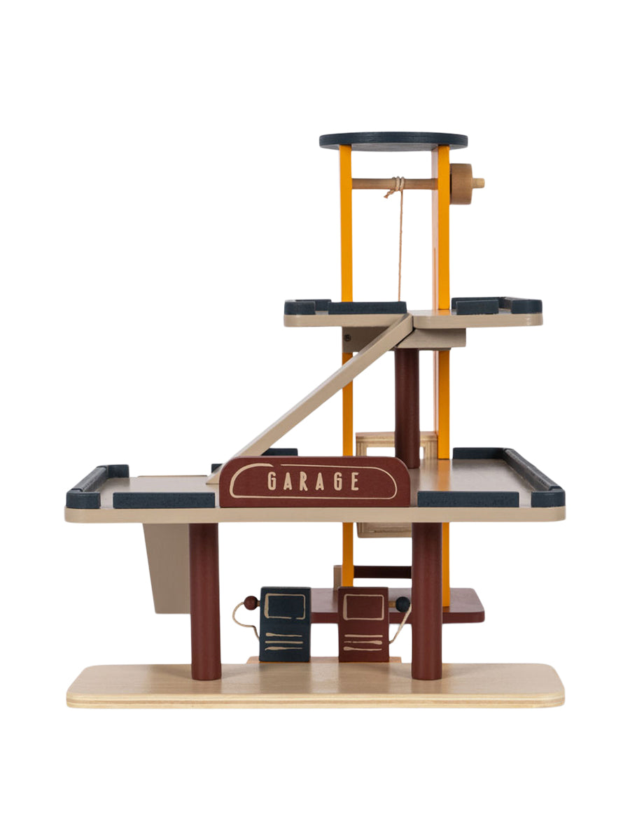 Wooden Garage Toy Pretend Play Konges Sløjd