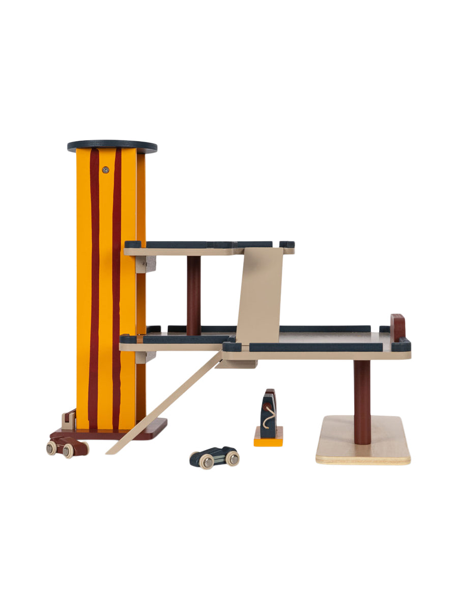 Wooden Garage Toy Pretend Play Konges Sløjd