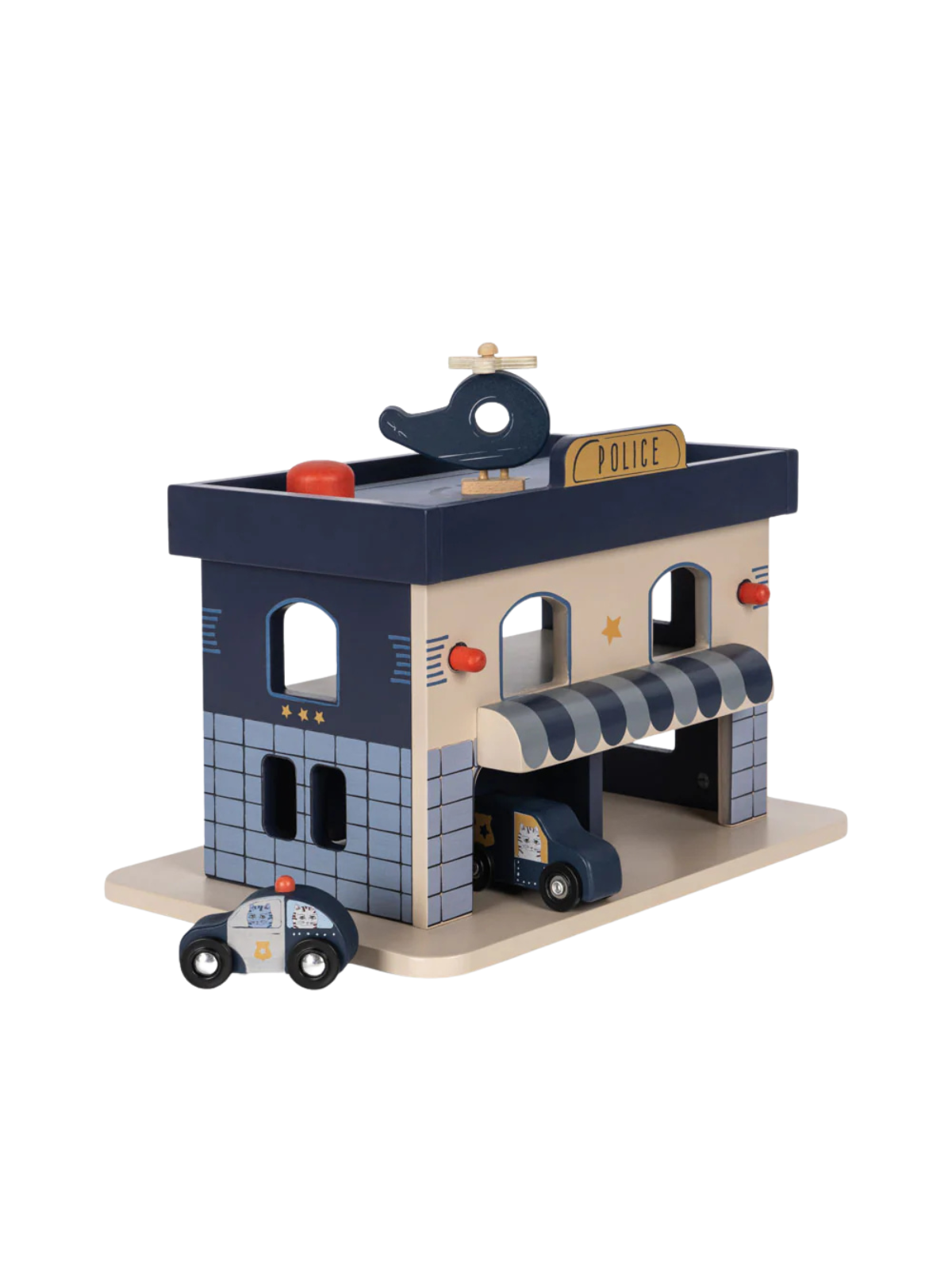 Wooden Police Station Pretend Play Konges Sløjd