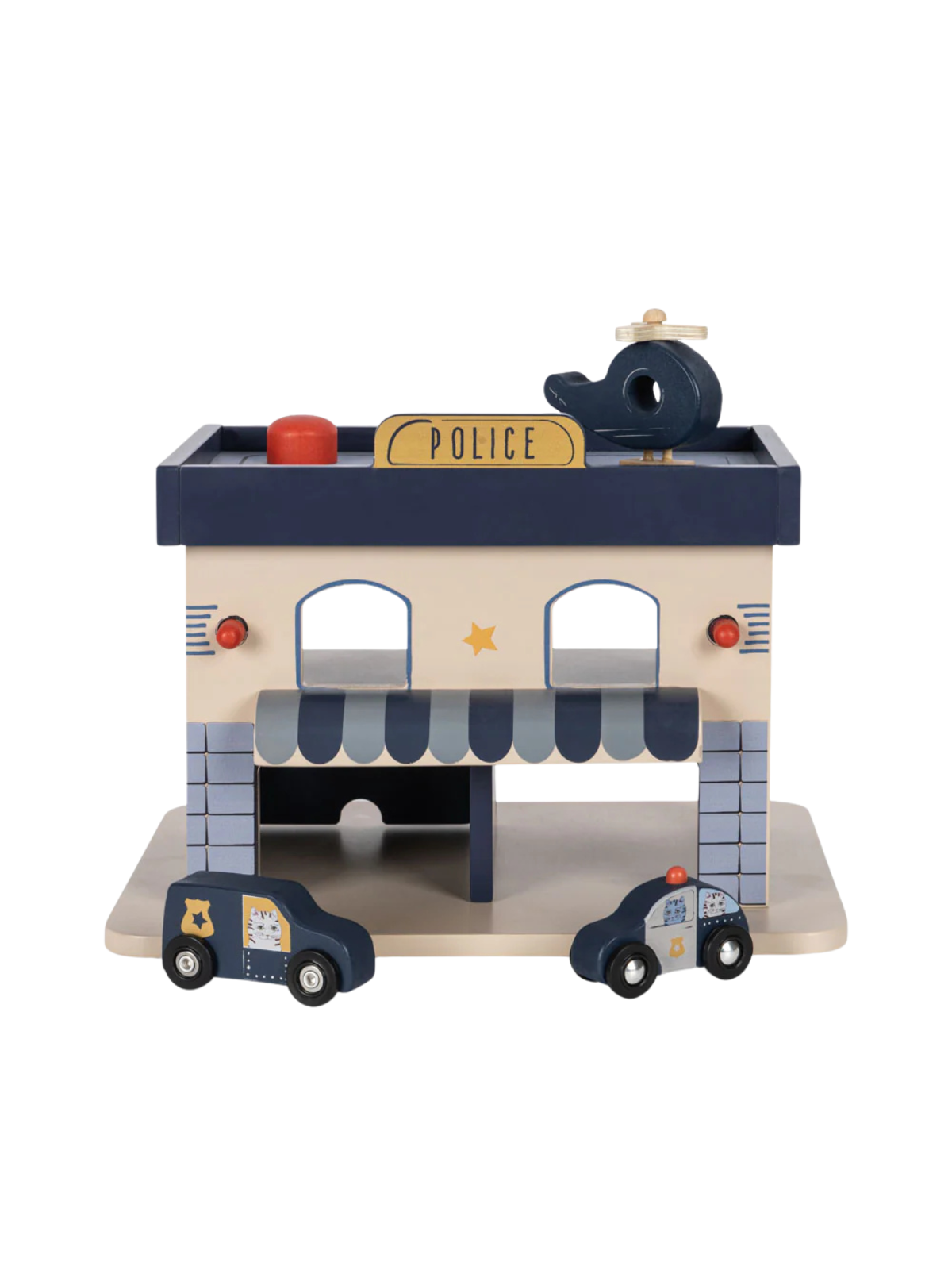 Wooden Police Station Pretend Play Konges Sløjd